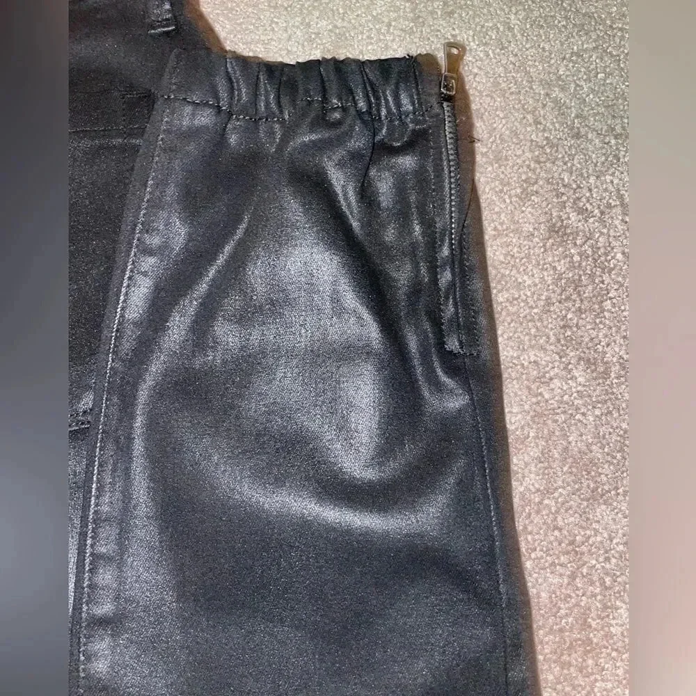 PAIGE COATED MAYSLIE JOGGER BLACK FOG LUXE COATING SIZE 26 - Picture 13 of 13